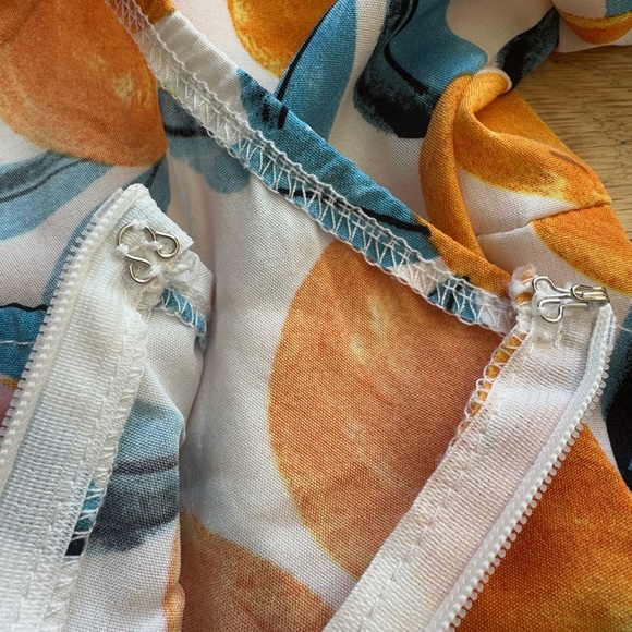 🍊Orange Print Dress - Picture 7 of 14